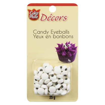 CAKEMATE DECO CANDY EYES, 6 X 25 G