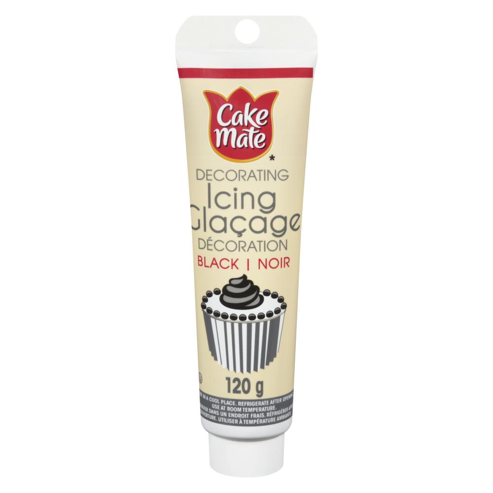 CAKEMATE DECORATING BLACK ICING, 12 X 120 G