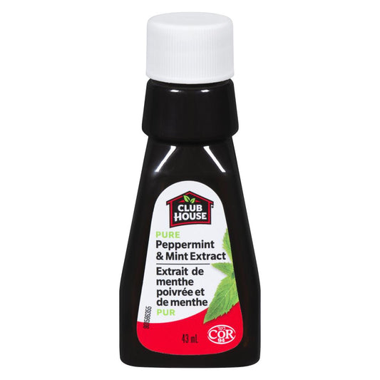 CLUBHOUSE PURE PEPPERMINT EXTRACT, 6 X 43 ML