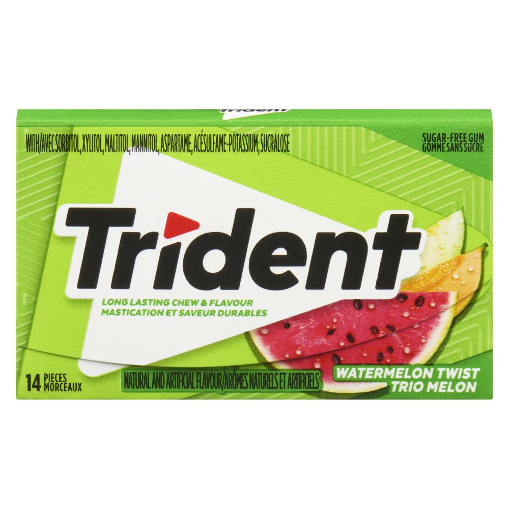 TRIDENT TRIO MELON GUM, 12 X 1 UN