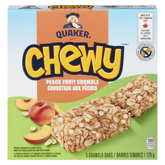 QUAKER TND CRISPY PEACH BAR, 12 X 120 G