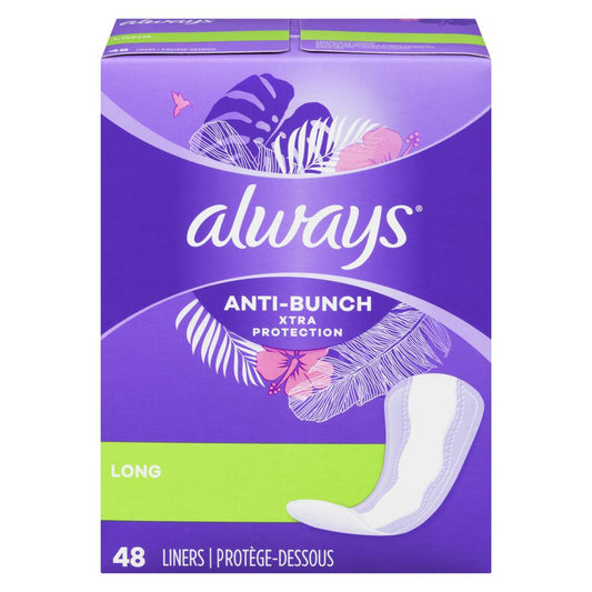 ALWAYS PROT-UNDER LONG UNSCENTED, 6 X 48 UN