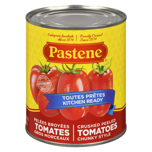 PASTENE CRUSHED CALIFORNIA TOMATOES PUREE, 12 X 796 ML
