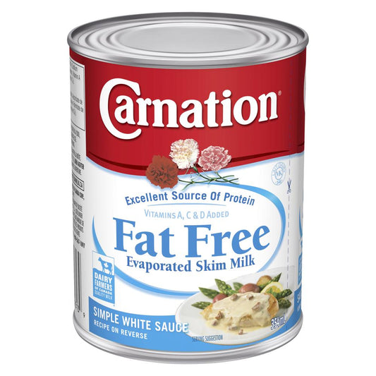 CARNATION EVAPORATED MILK SKIM, 24 X 354 ML