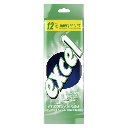 EXCEL GUM GREEN MINT, 10 X 3 UN