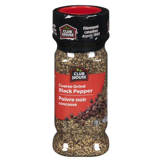 CLUBHOUSE GROUND BLACK PEPPER, 6 X 100 G