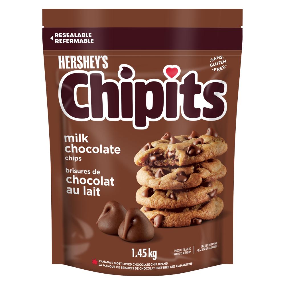 HERSHEY'S CHIPITS MILK CHOCOLATE, 8 X 1.450 KG
