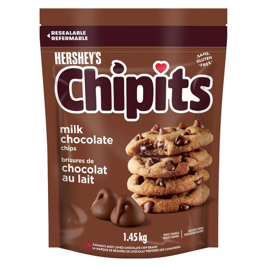 HERSHEY'S CHIPITS MILK CHOCOLATE, 8 X 1.450 KG