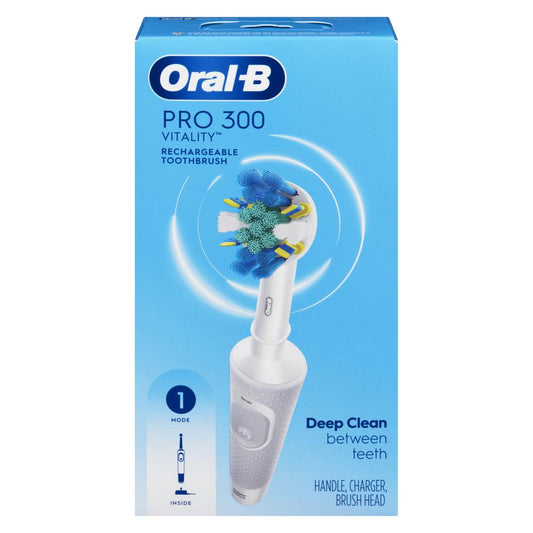 ORALB VITALITY TOOTHBRUSH HANDLE RECHARGEABLE, 3 X 1 UN