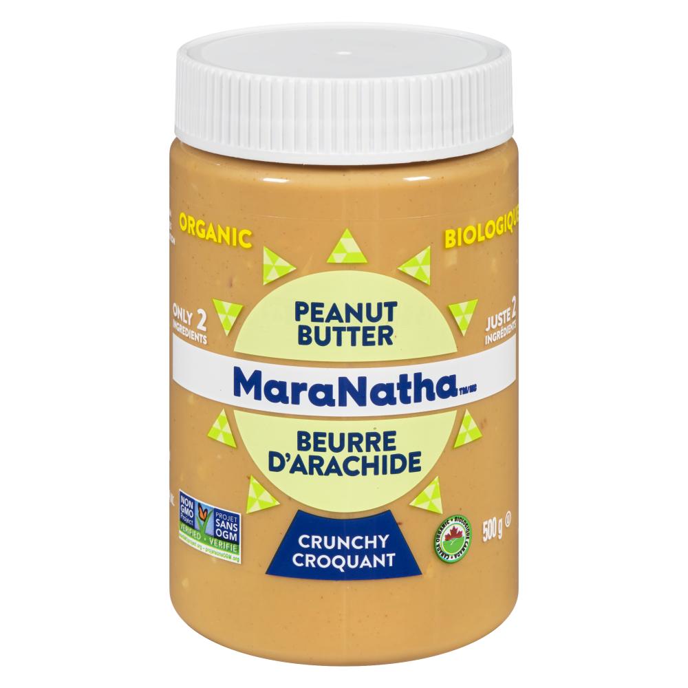 MARANATHA, MARANATHA ORGANIC CRUNCHY PEANUT BUTTER, 6 x 500G