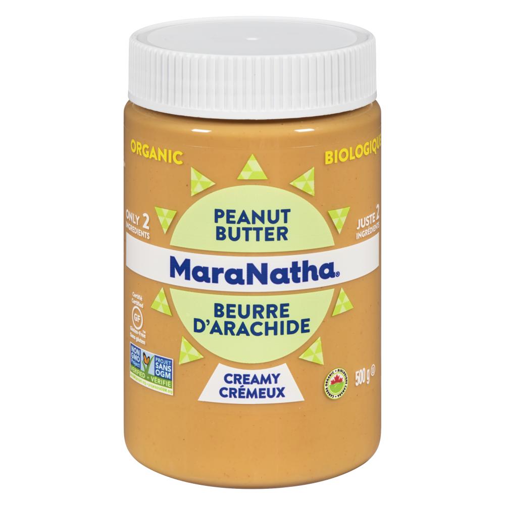 MARANATHA, MARANATHA ORGANIC CREAMY PEANUT BUTTER, 6 x 500G