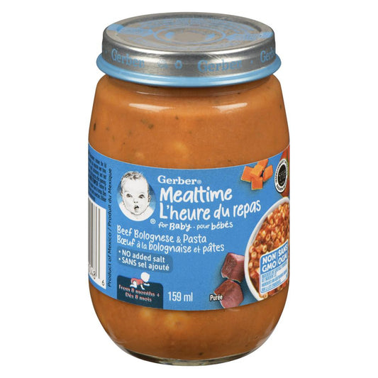GERBER PURE BEEF BOLOGNESE SAUCE, 12 X 159 ML
