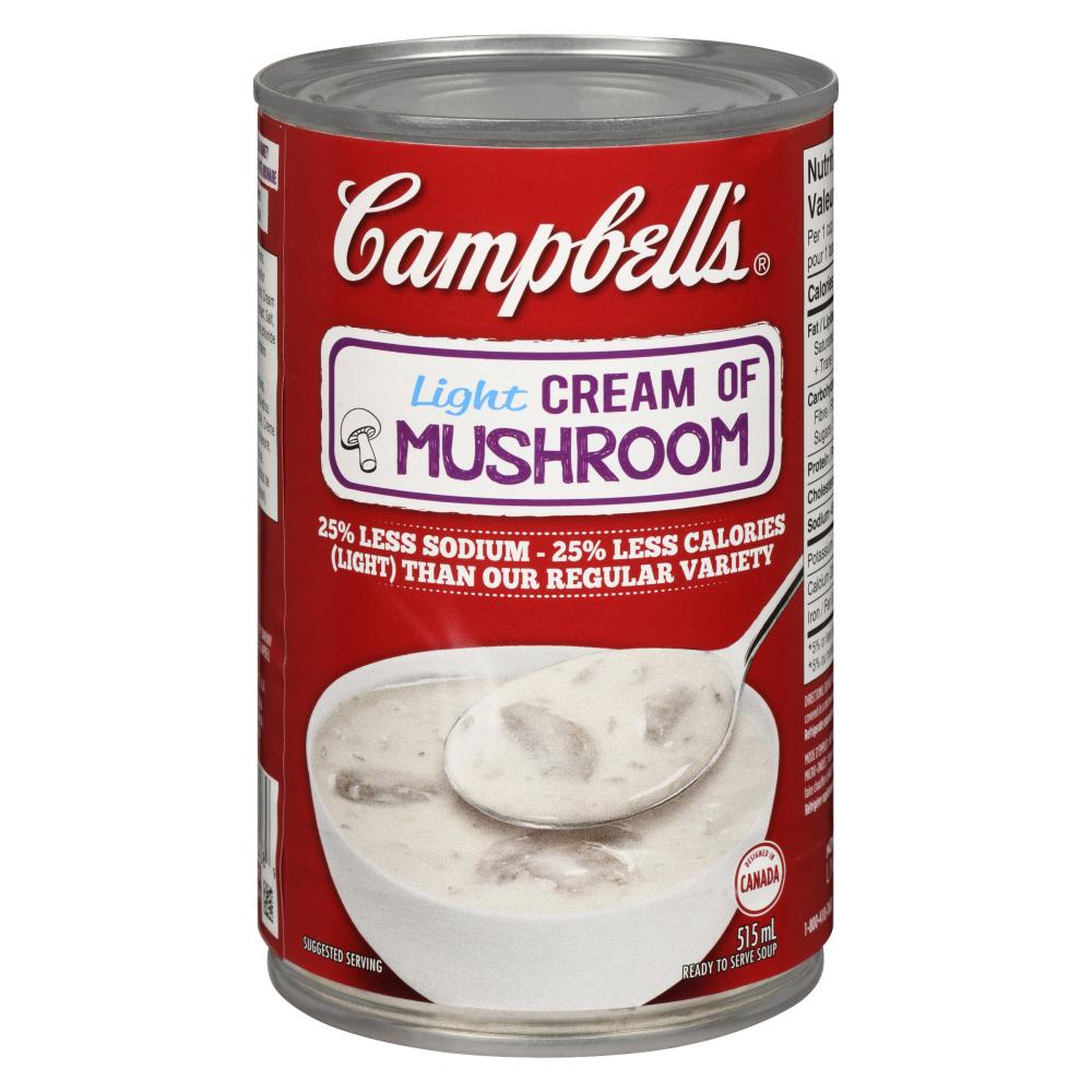 CAMPBELL CREAM OF MUSHROOM AND LEEK SOUP, 12 X 515 ML