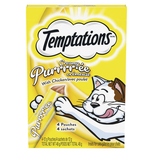 WHISKAS TEMPT PURRRR-EE CAT FOOD CHICKEN, 11 X 48 G