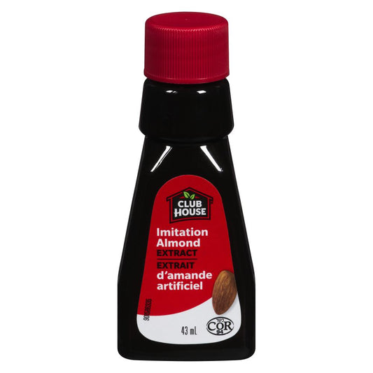 CLUBHOUSE PURE ALMOND EXTRACT, 6 X 43 ML