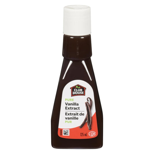 CLUBHOUSE PURE VANILLA EXTRACT, 6 X 125 ML