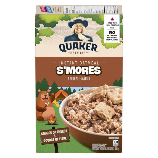 QUAKER INSTANT S'MORES OATMEAL, 12 X 280 G