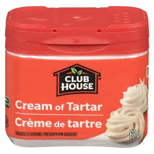 CLUBHOUSE CREAM OF TARTAR, 12 X 62 G