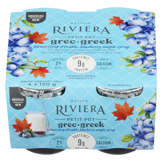 RIVIERA GREEK YOGURT BLUEBERRY CRANBERRY, 6 X 4 X 30 G