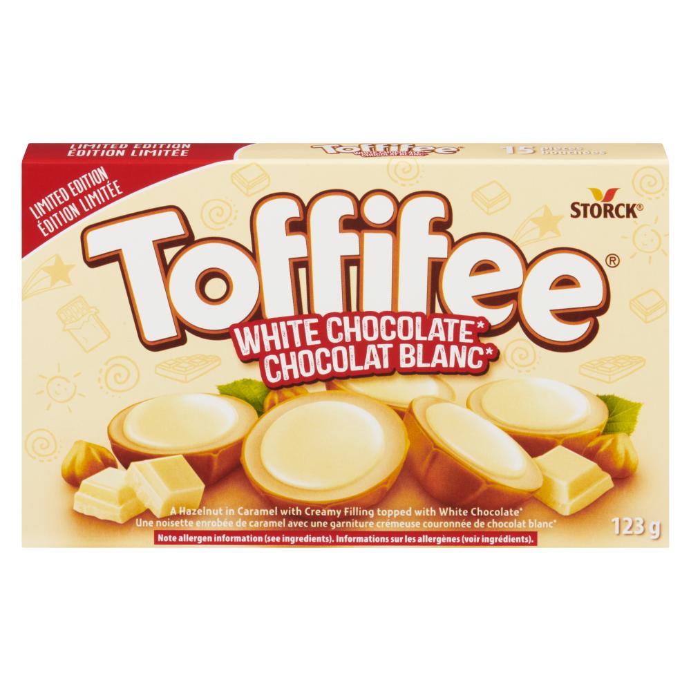 TOFFIFEE WHITE CHOCOLATE, 24 X 123 G