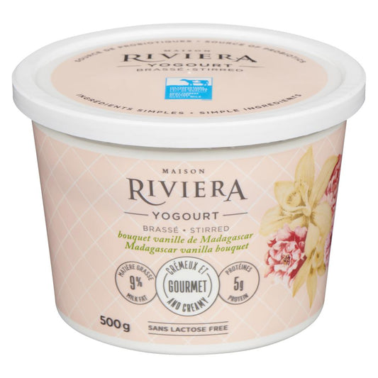 RIVIERA GOURMET YOGURT VANILLA MADAGASCAR, 6 X 500 G