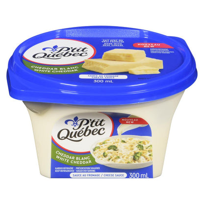 PTITQUEB WHITE CHEDDAR SAUCE, 8 X 300 ML
