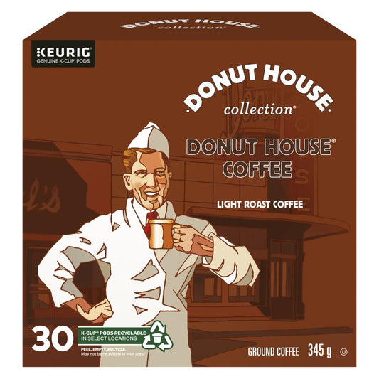 DONUTHOUSE REGULAR COFFEE 30 K-CUPS, 4 X 345 G