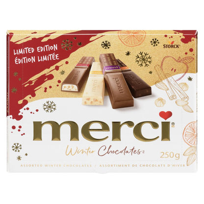 MERCI WINTER CHOCOLATE, 10 X 250 G