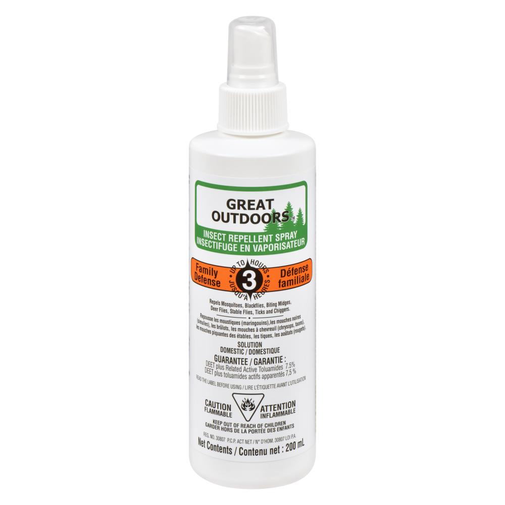 G.O. INSECT REPELLENT FAMILY SPRAY 7.5% DEET, 12 X 200 ML