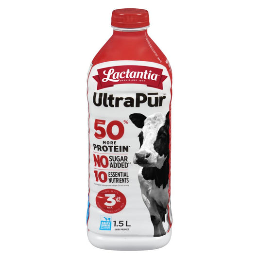 LACTANTIA ULTRA PURE MILK 3.25%, 6 X 1.500 LT