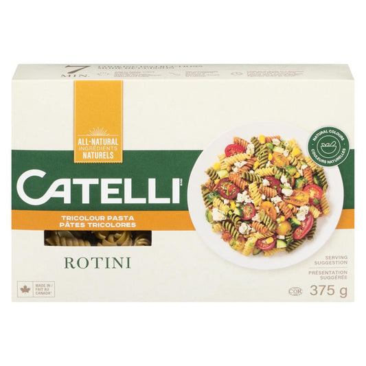 CATELLI BISTRO PASTA VEGETABLE ROTINI, 12 X 375 G