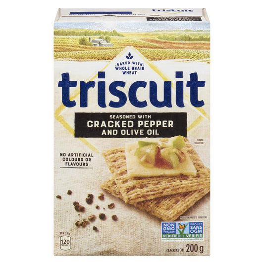 CHRISTIE TRISCUIT ROASTED RED PEPPER OLIVE OIL, 6 X 200 G