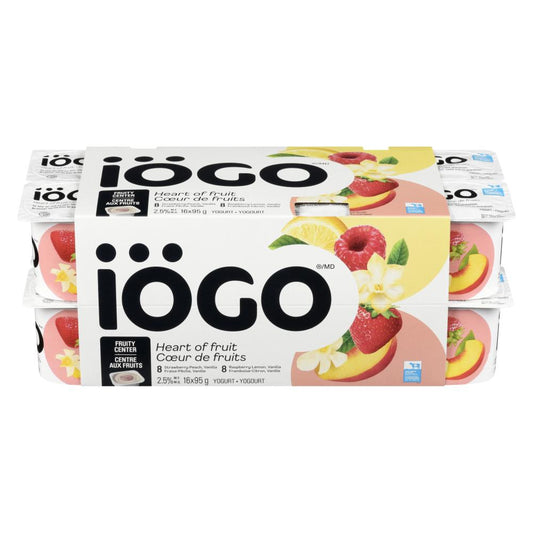 IÖGO YOGURT 2.5% FRUIT CORE, 3 X 1.52 KG