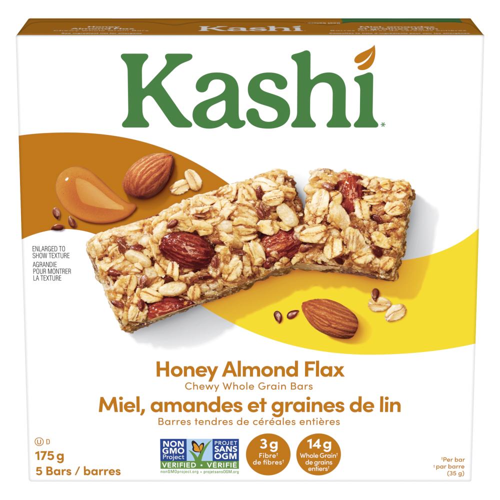 KASHI HONEY ALMOND GRANOLA BARS, 8 X 5 X 35 G