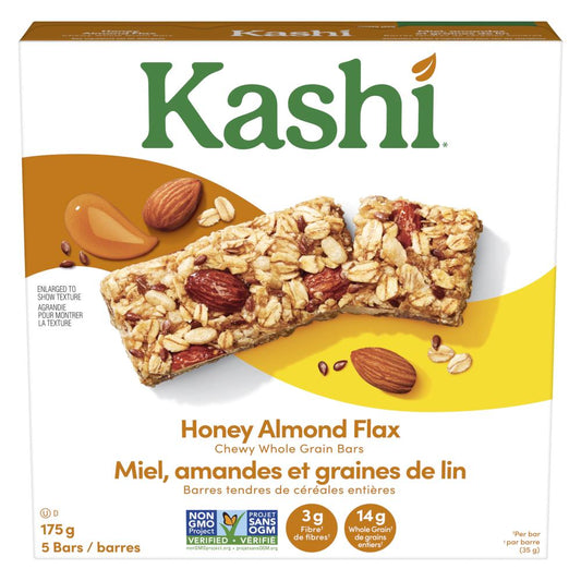 KASHI HONEY ALMOND GRANOLA BARS, 8 X 5 X 35 G