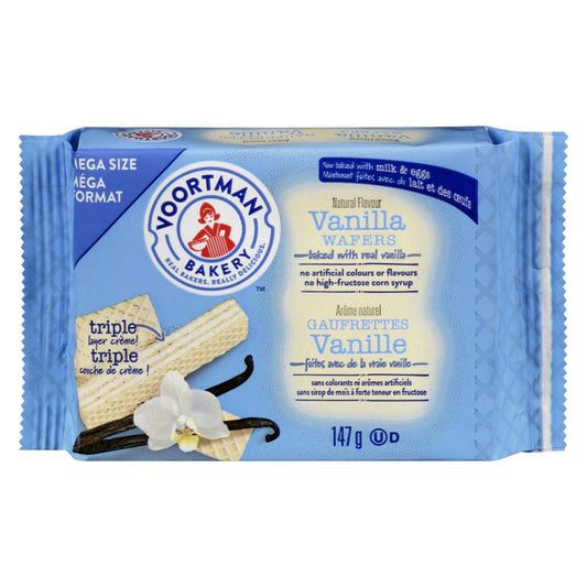 VOORTMAN MEGA VANILLA WAFER, 9 X 147 G