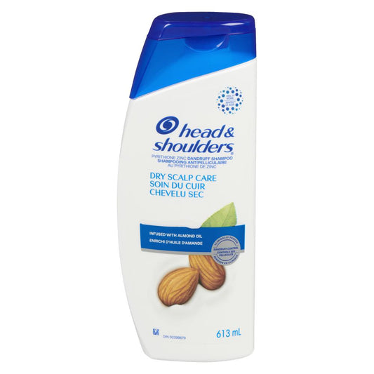 HEAD & SHOULDERS SHAMPOO MEN'S LEATHER HAIR DRYNESS, 4 X 613 ML