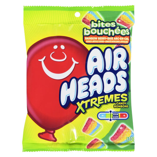 AIRHEADS EXTREME SOURS CANDY, 18 X 170 G