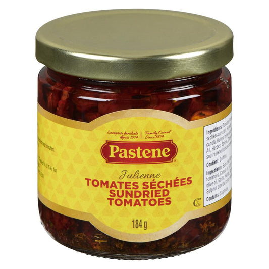 PASTENE JULIENNE CUT SUN-DRIED TOMATOES, 6 X 184 G