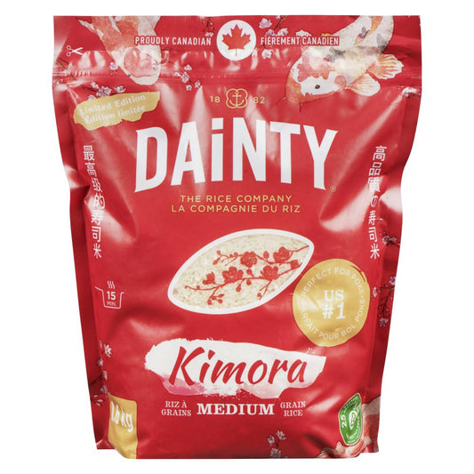 DAINTY KIMORA CALROSE RICE, 8 X 1.600 KG