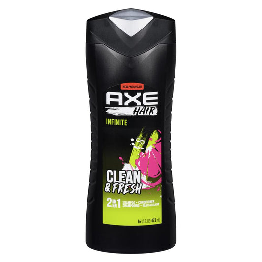 AXE 2-IN-1 INFINITE SHAMPOO, 4 X 473 ML