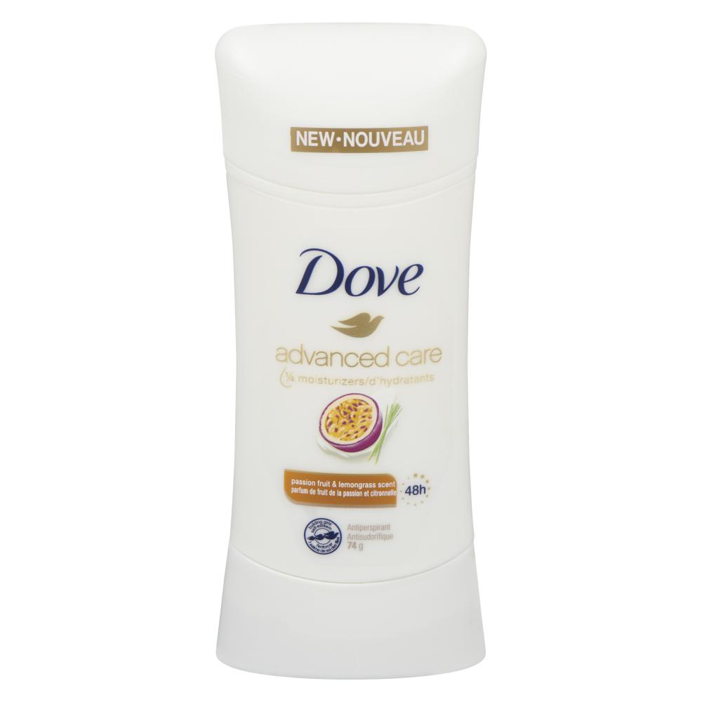 DOVE DEODORANT PASSION FRUIT CITRONELLE, 6 X 74 G