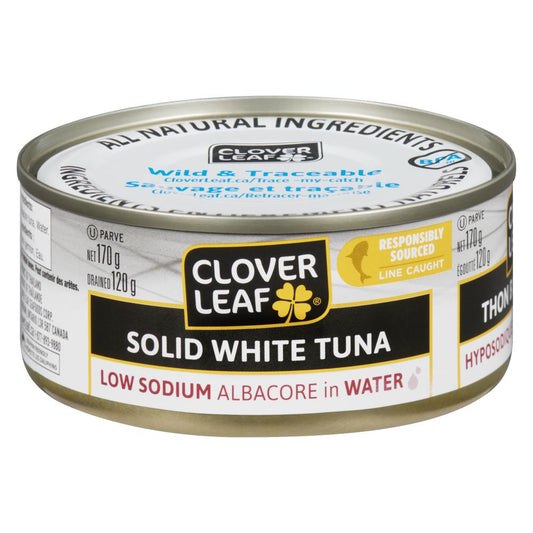 CLOVERLEAF LIGHT TUNA WHOLE HYPO-SODIUM, 24 X 170 G