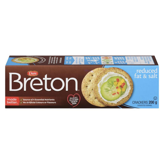 DARE BRETON CRAQ REDUCED SALT CHIPS, 12 X 200 G