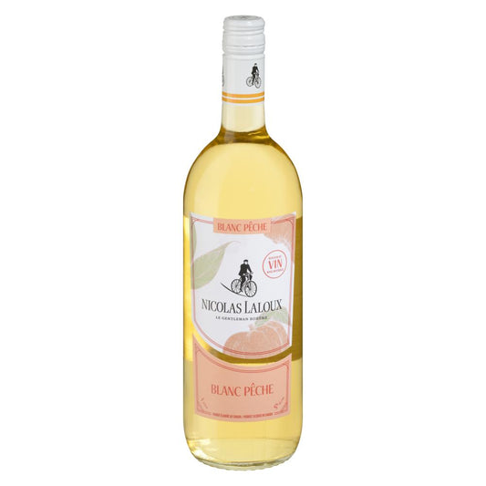 NICOLAS LALOUX PEACH WINE BEVERAGE, 12 X 1 L