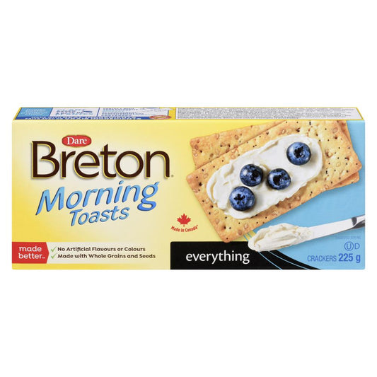 DARE BRETON MORNING TOASTS PLAIN TASTE, 12 X 225 G