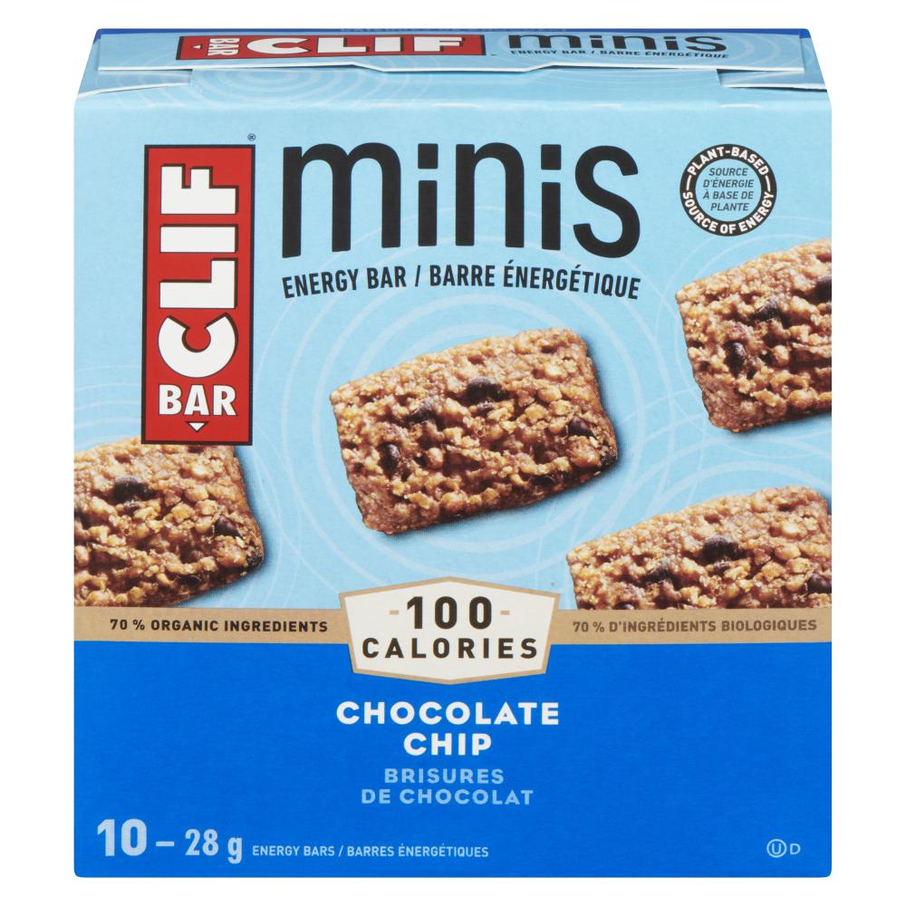 CLIFBAR MINI CHOCOLATE CHIP, 10 X 28 G