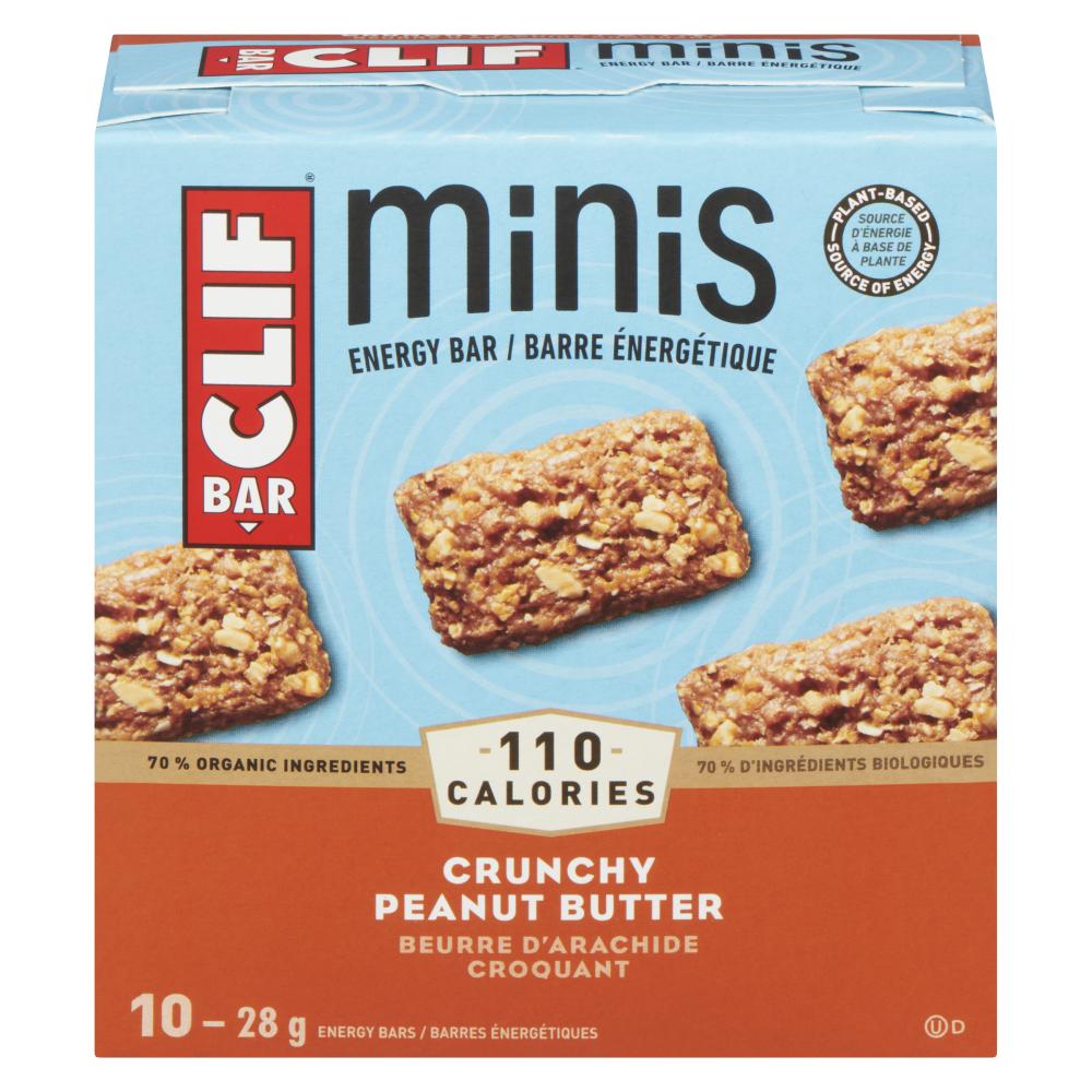 CLIFBAR MINI CRUNCHY PEANUT, 10 X 28 G