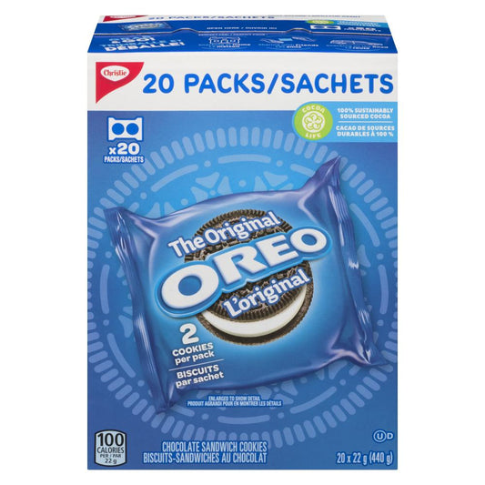CHRISTIE OREO ORIGINAL COOKIES, 4 X 20 X 22 G
