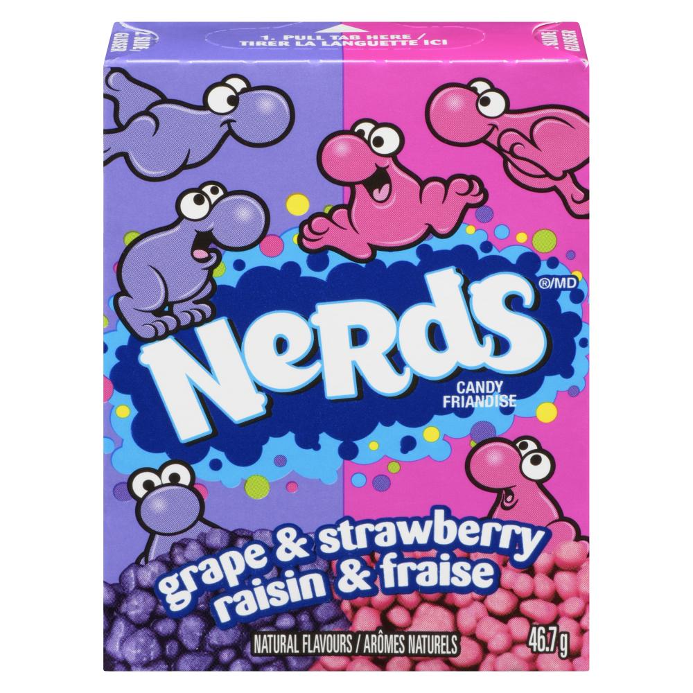 WONKA CANDY NERDS GRAPE-STRAW, 24 X 46.700 G